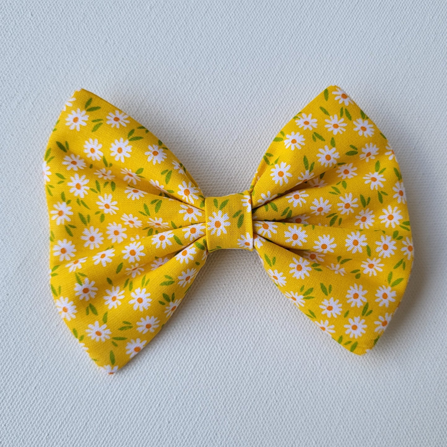 Yellow Daisies Fabric Hair Bow