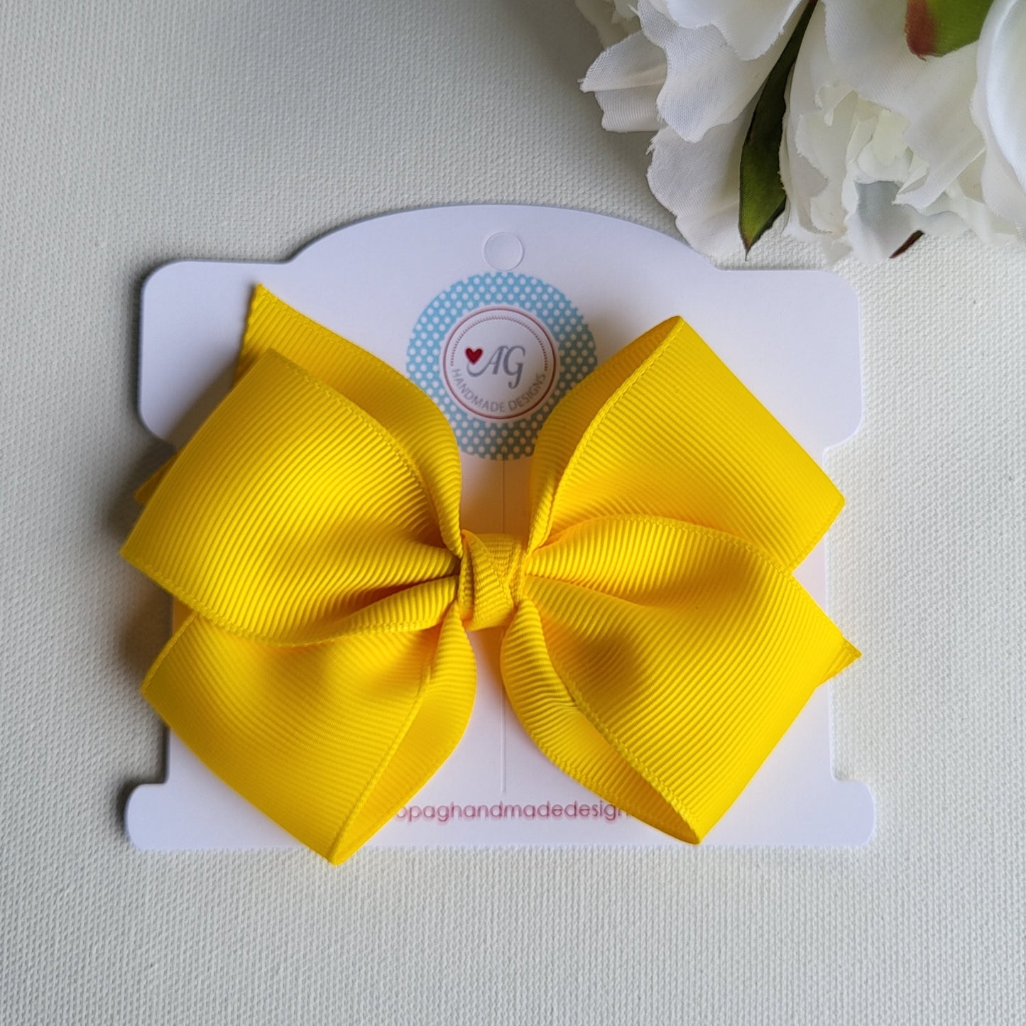 Yellow Hair Bow