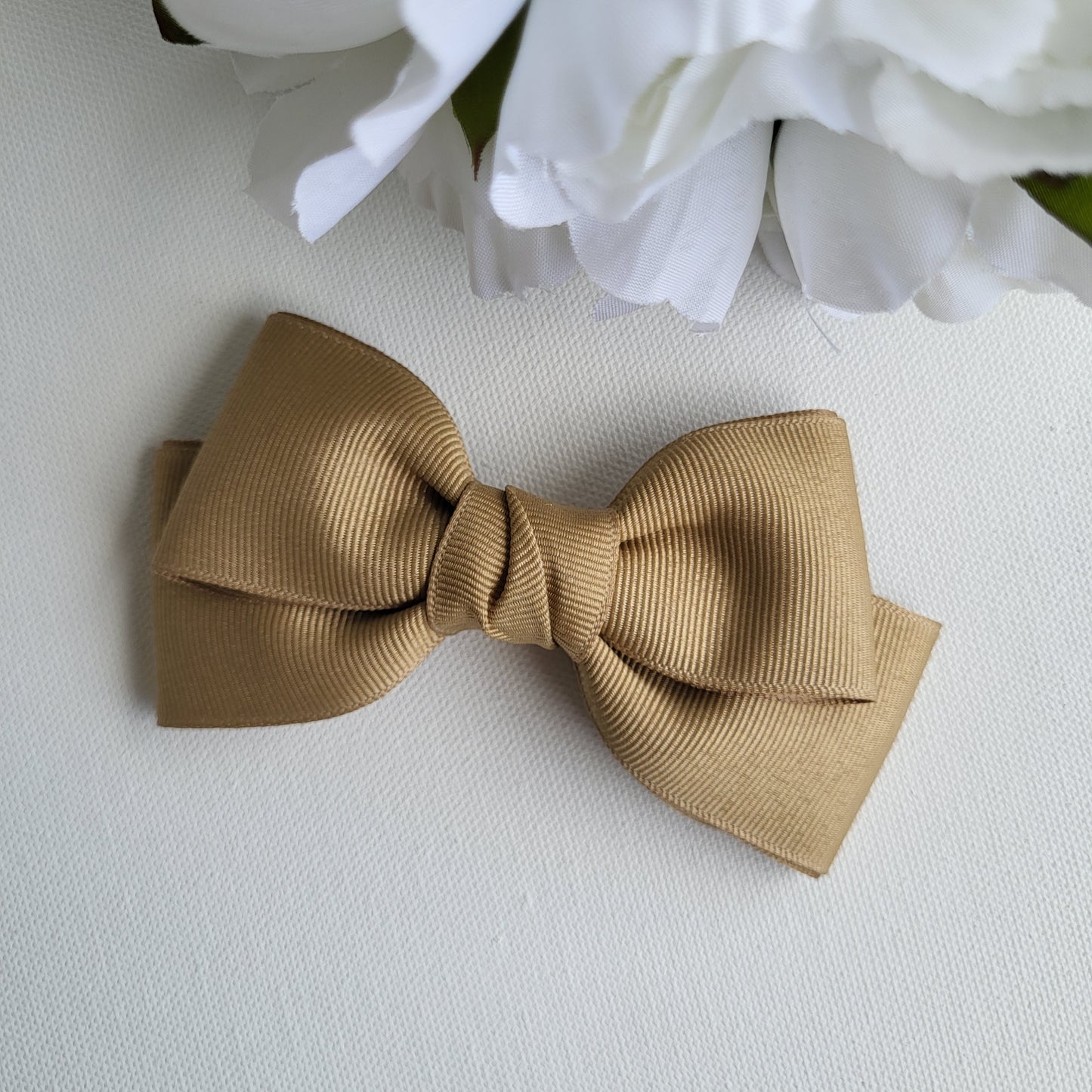 Khaki Hair Bow