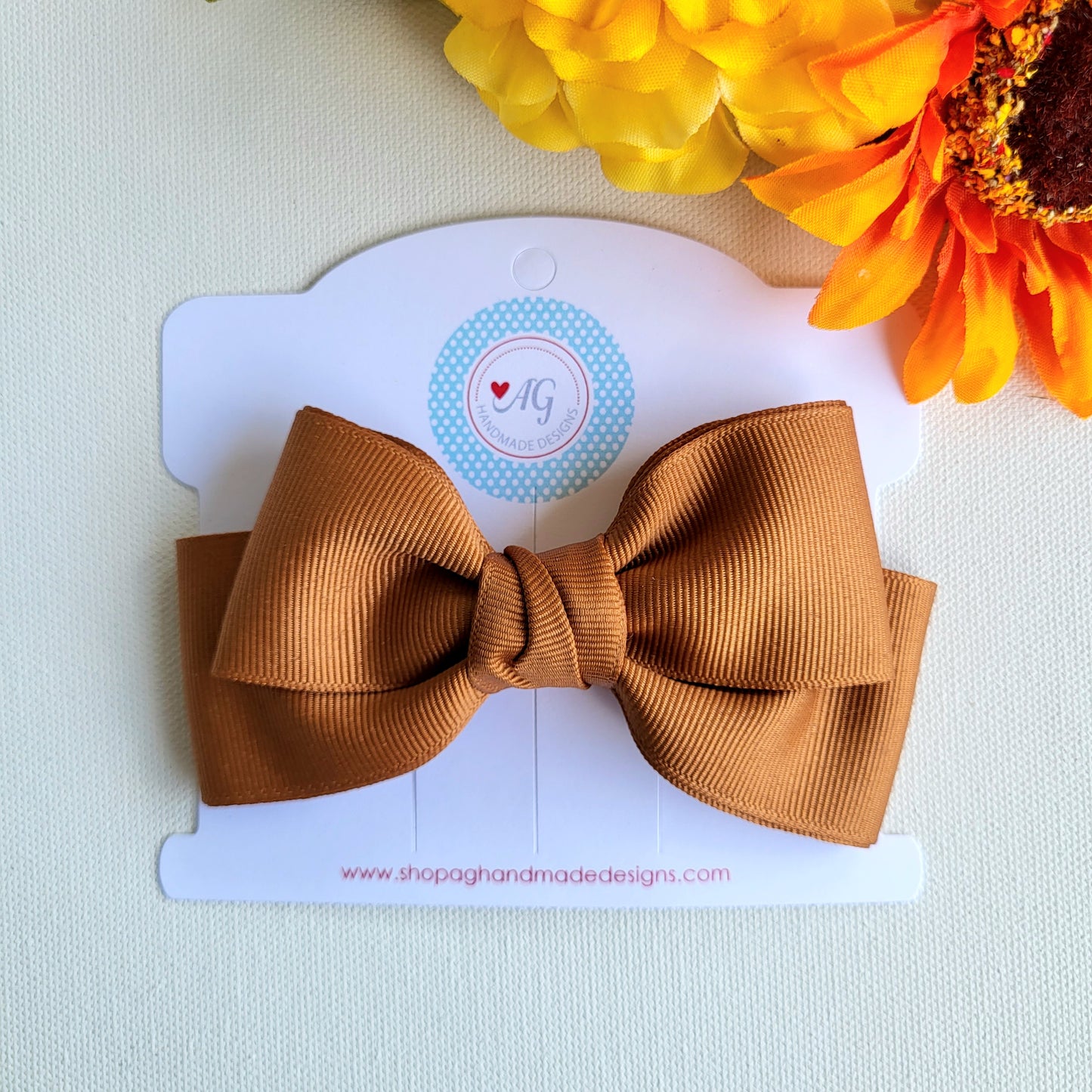 Ginger Color Hair Bow