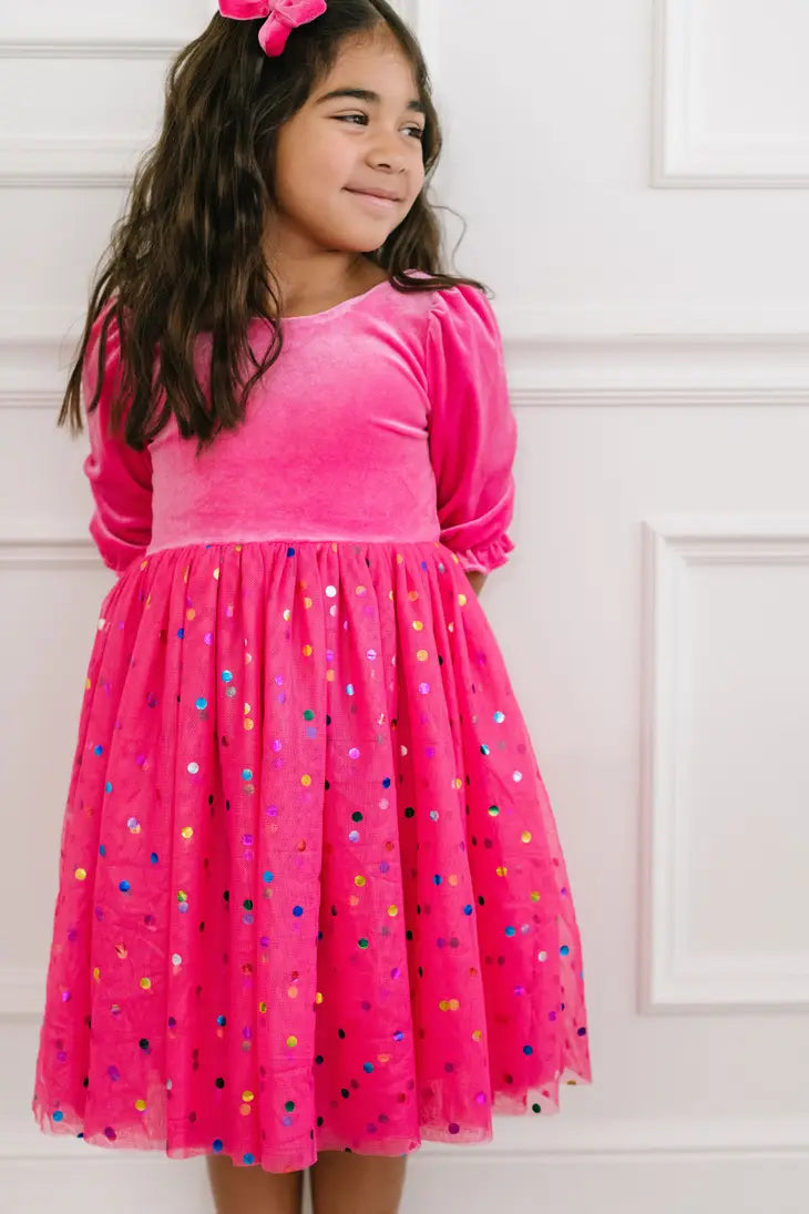 Diana Dress in Confetti Pop