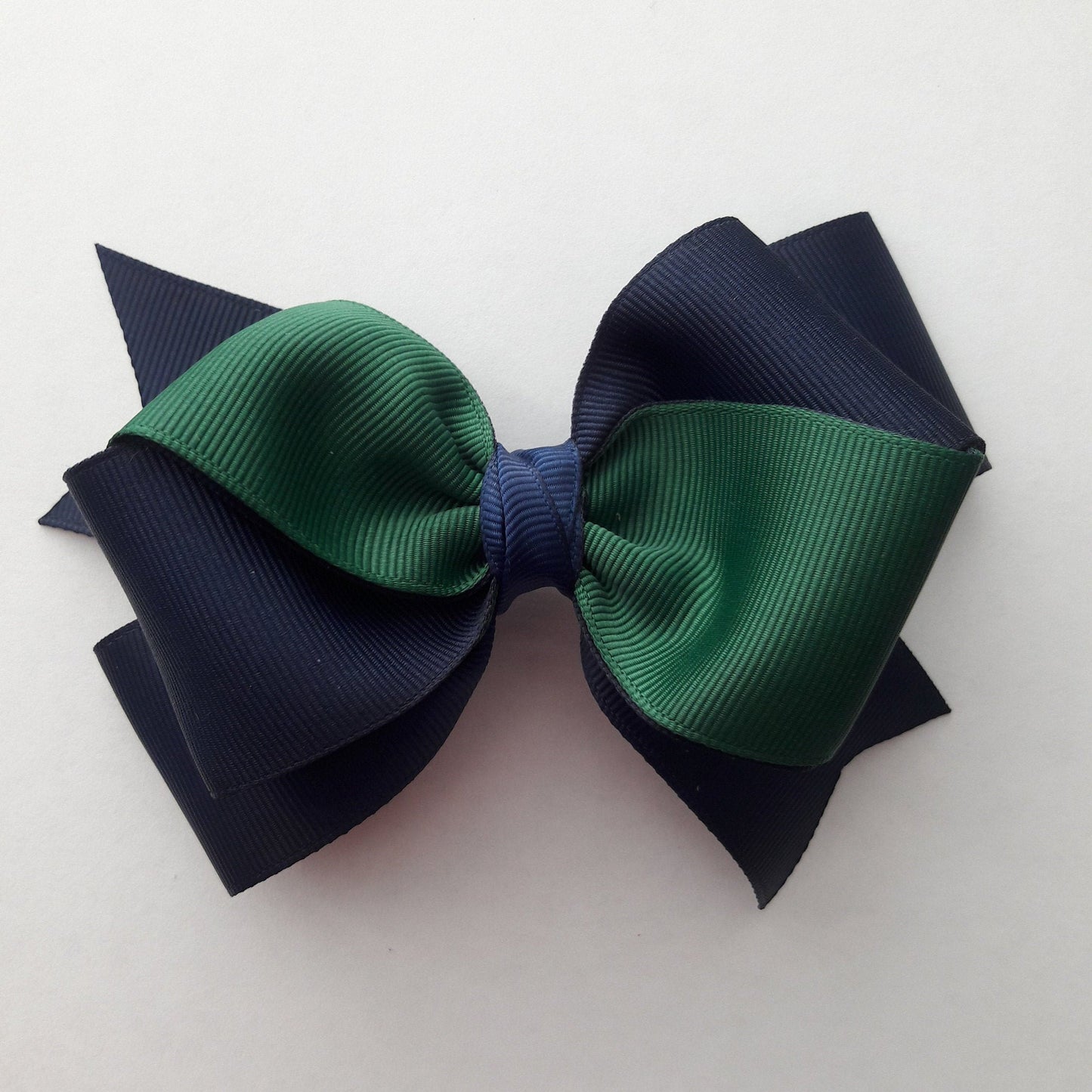 Two Tone Uniform Hair Bows/Back to School Hair Bows