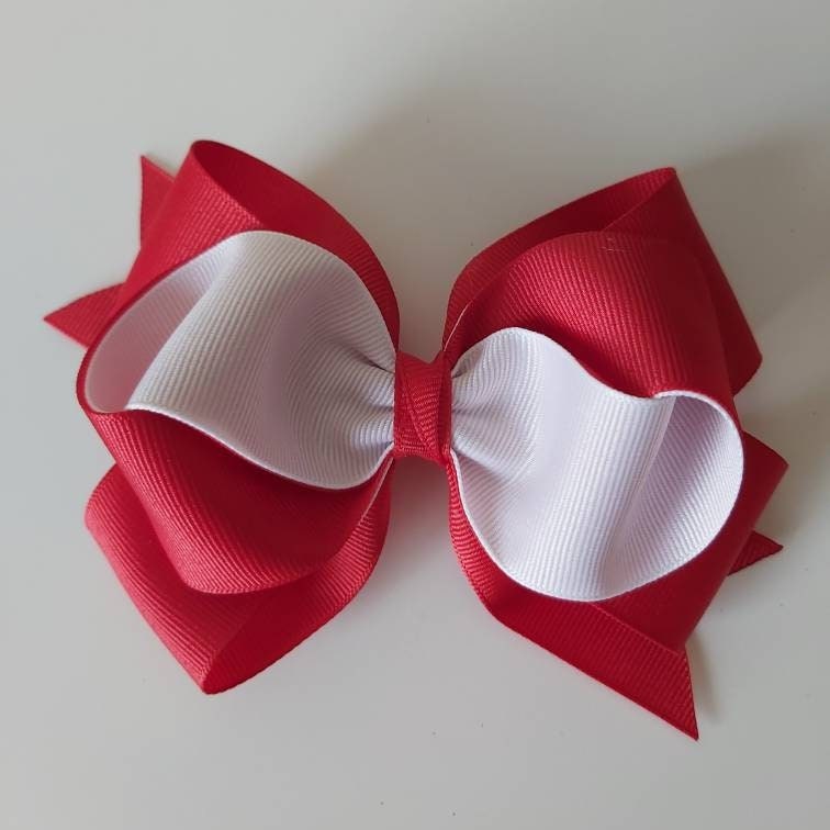 Two Tone Uniform Hair Bows/Back to School Hair Bows