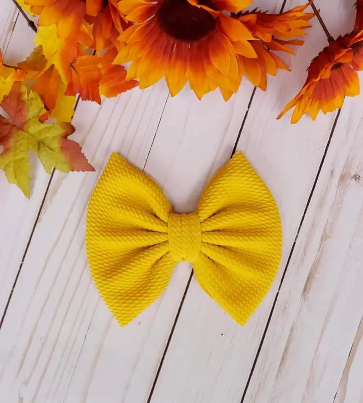 Savannah Bow-Yellow Mustard