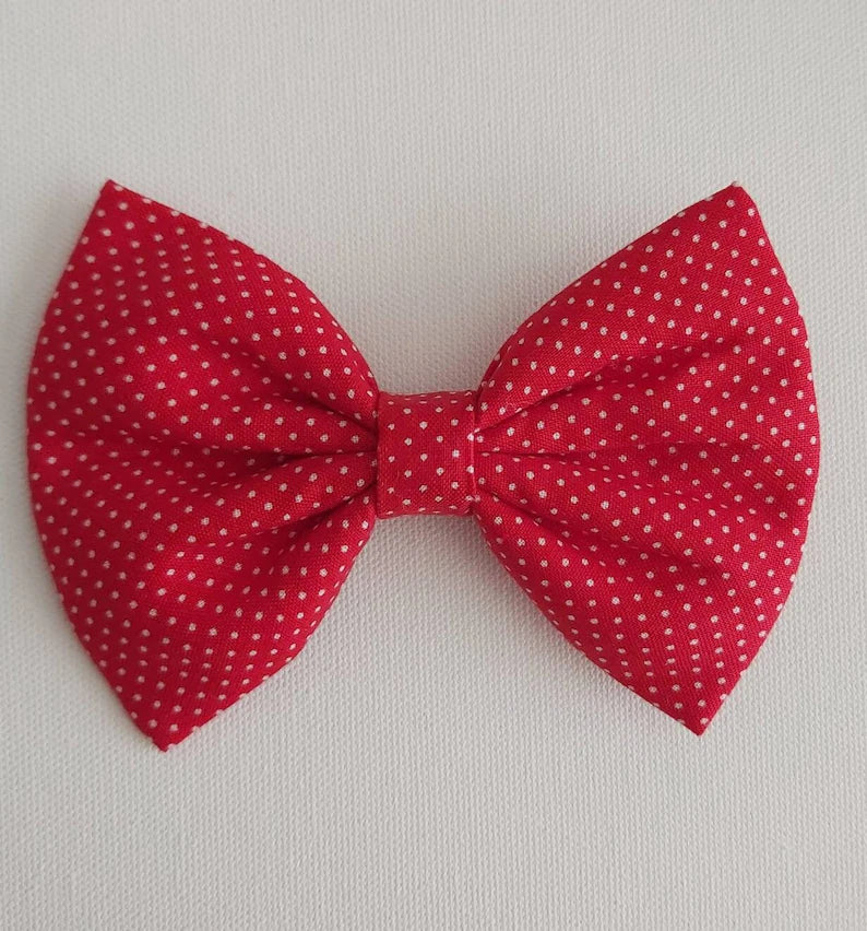 Red Polka Dots Hair Bow